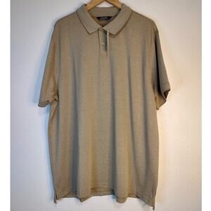 Members Mark Beige Short Sleeve Stretch Pique Polo Size XXL